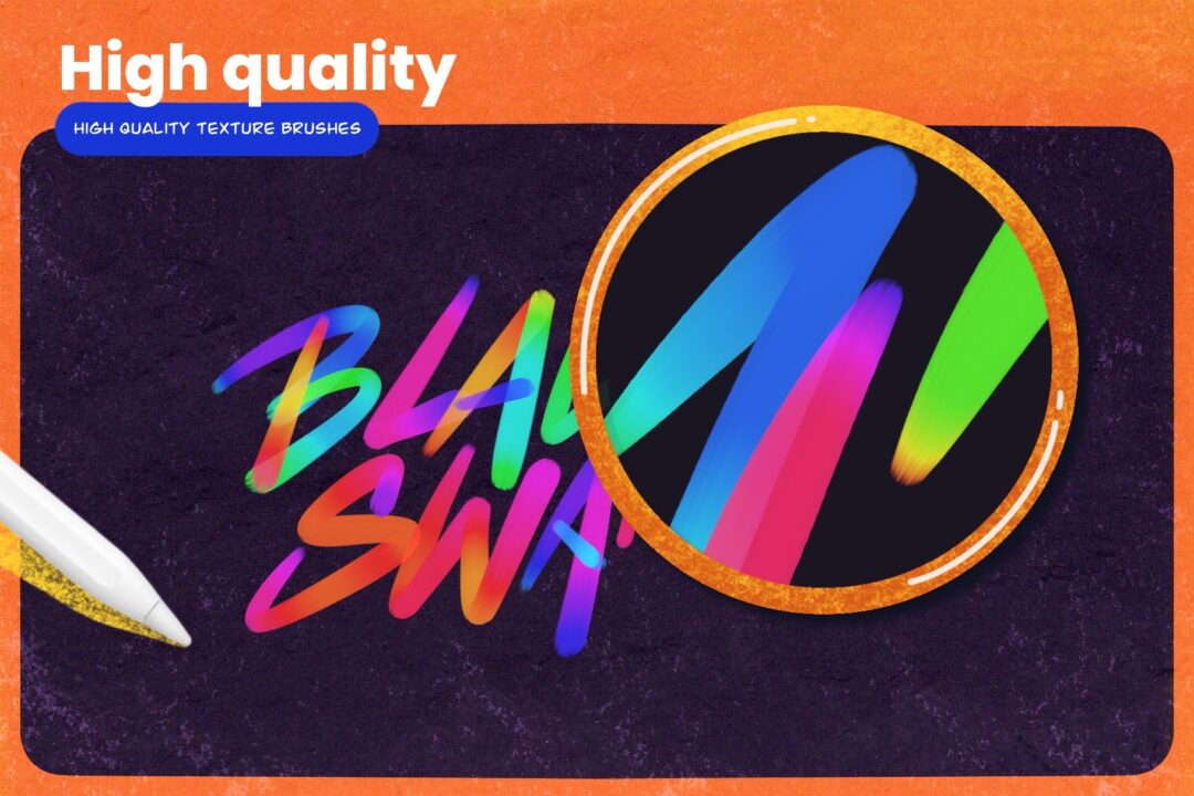 Rainbow brushes set for procreate 5 - Image 5