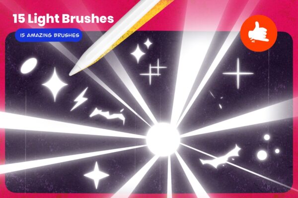 MANGA light brush set for procreate - Image 3