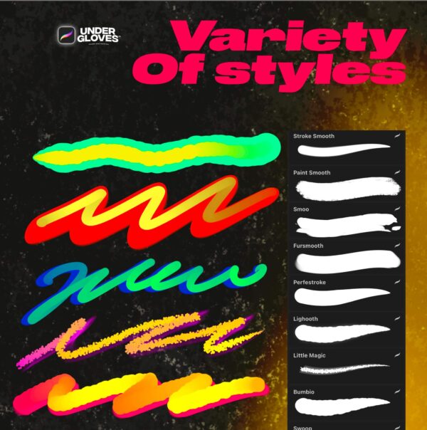 variety of styles | procreate brushes