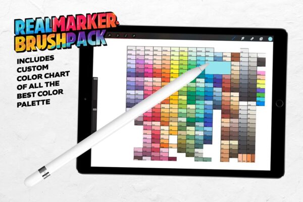 Awesome REAL MARKER Brush Set - Procreate - Image 4