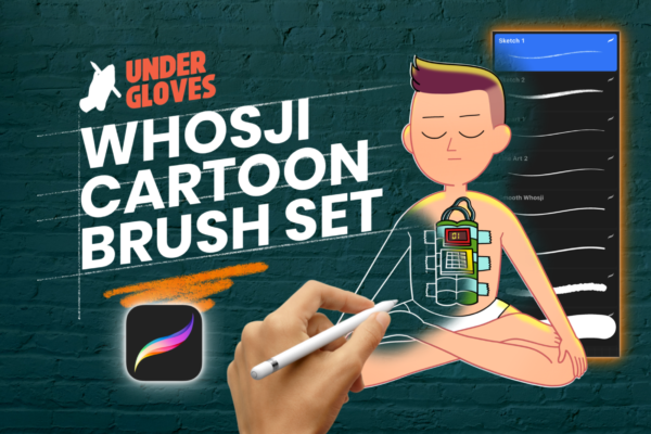 WHOSJI CARTOON BRUSH SET